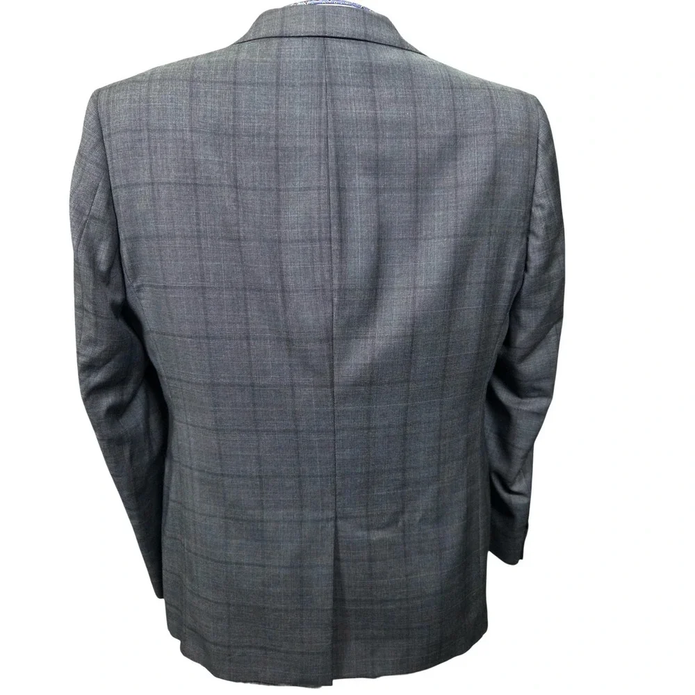 Ledbury GUABELLO Plaid Check Wool Suit Rare‎ Mens 40R 32×29 Made In Italy